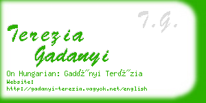 terezia gadanyi business card